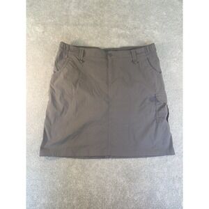 Duluth Trading DuluthFlex Dry on the Fly Skort Size 18 Gray Pockets Cargo